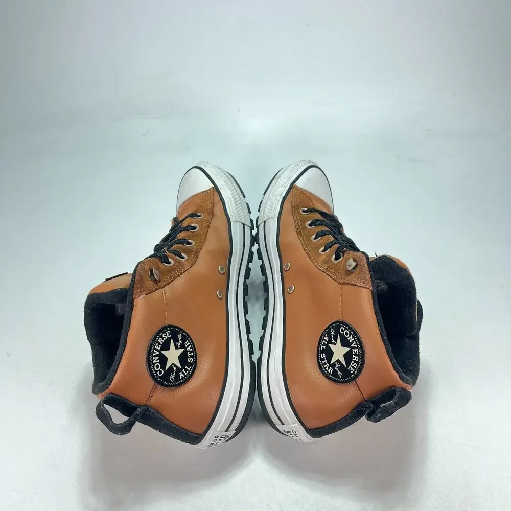 Converse Chuck Taylor All Star Street Mid Saddle Brown 166073C Men's Size 11